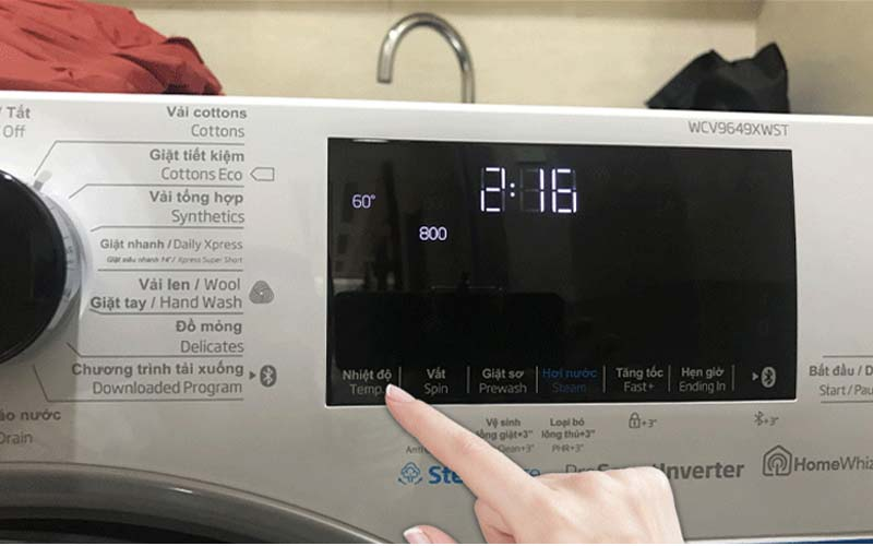 Cách điều chỉnh nhiệt độ máy giặt Beko